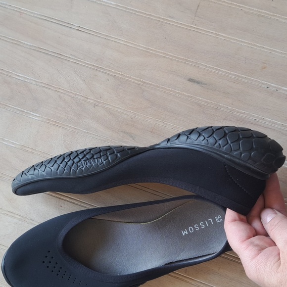Lissom Flytes Super Lighweight Flexible X̌Black Slip On Comfort Ballet Flats - Picture 10 of 11